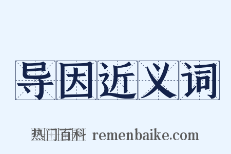 导因近义词是什么意思的图片